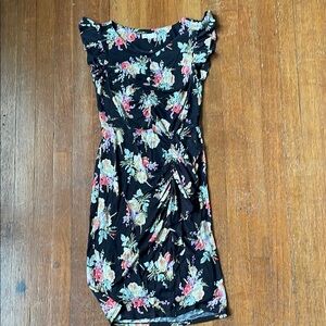 Floral Black Dress